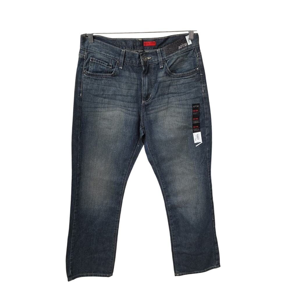 Apt. 9 Straight Fit Dark Rinse Jeans Mens Size 32x30 NWT